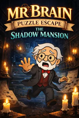 Mr. Brain Puzzle Escape: The Shadow Mansion puzzle book cover