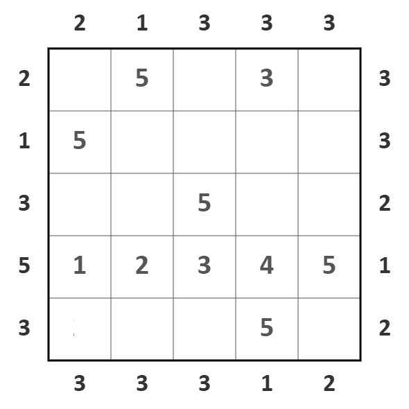 skyscrapers puzzle illustration 3