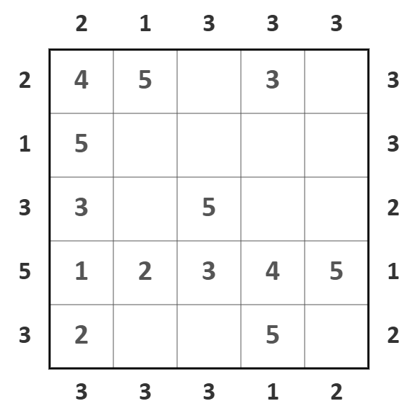 skyscrapers puzzle illustration 4