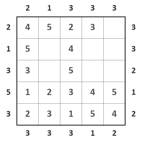 skyscrapers puzzle illustration 6