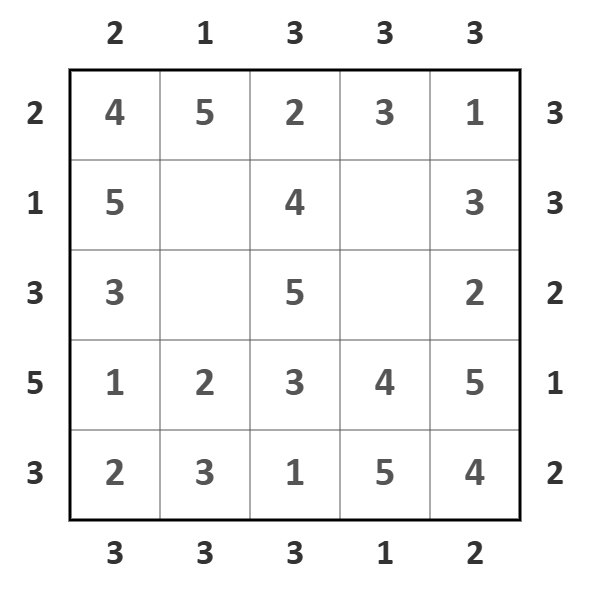 skyscrapers puzzle illustration 7