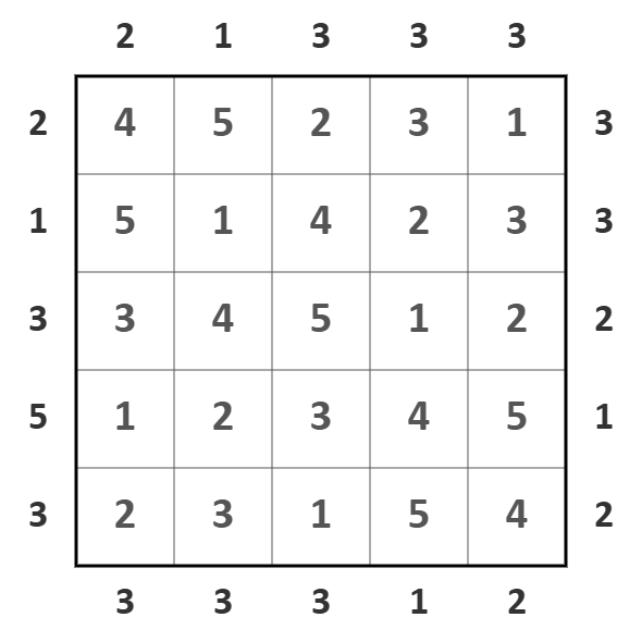 skyscrapers puzzle illustration 9